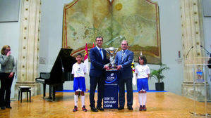 Guadalajara recibe la Copa de España de Fútbol Sala