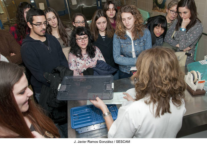 Un centenar de alumnos de Formación Profesional conoce el funcionamiento de distintas unidades del Hospital de Guadalajara