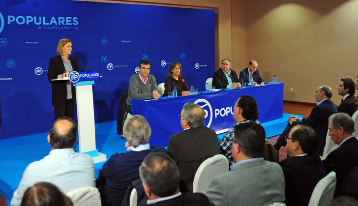 Cospedal en la Junta Directiva del PP en Guadalajara: Tenemos que recuperar el espíritu de la Transición y sentarnos a hablar