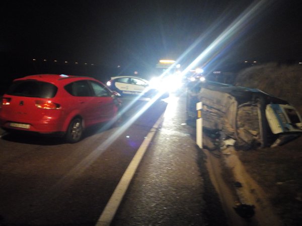 Accidente de tráfico en El Casar con cinco heridos, dos de ellos niños