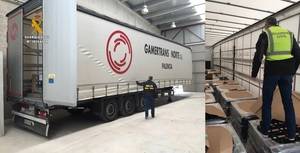 La Guardia Civil recupera un tráiler cargado de baterías 72 horas después de haber sido robado