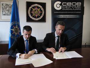 CEOE-CEPYME Guadalajara y la UNED firman un convenio de colaboración