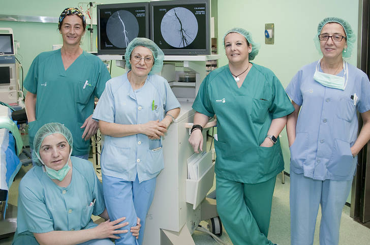 En la imagen, los profesionales del servicio de Angiología y Cirugía Vascular y Endovascular del Hospital Universitario de Guadalajara.

