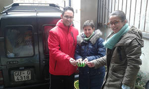 Jadraque ha recogido más de 140 kilos de tapones para ayudar a Nacho