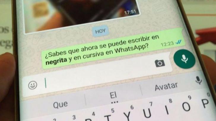 Whatsapp permitirá introducir estilos de texto