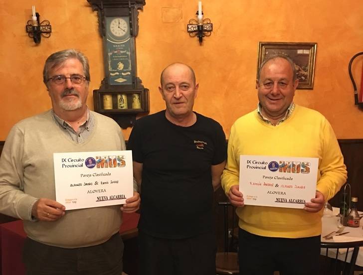 Ramón Sánchez y Alfonso Jurado, vencedores en la Fase Local de Mus de Alovera