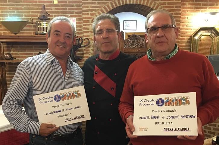 Ballesteros y Arroyo, vencedores en la Fase Local de Mus de Brihuega
