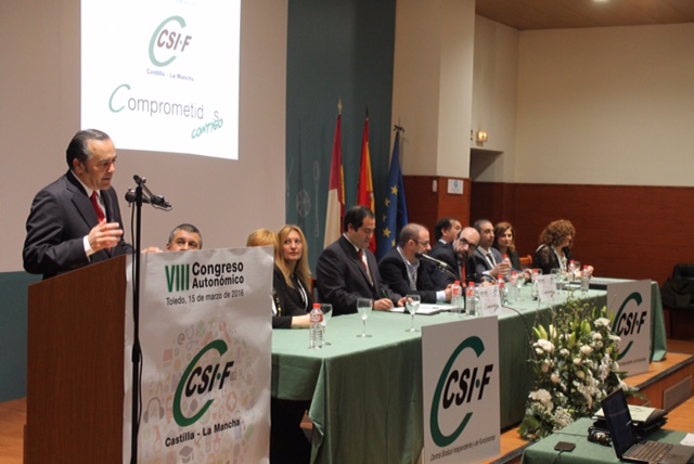 Gregorio destaca la profesionalidad de CSI-F CLM y el papel que desempeña en el buen funcionamiento de la administración