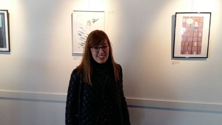 PatriDupre alegra el día a los visitantes del Centro Cultural de Valdeluz con sus ilustraciones