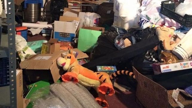 Imagen de cómo quedó el Banco de Alimentos de Guadalajara tras uno de los robos.