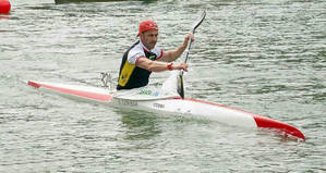 Ernesto Goribar consigue la tercera posicion en la Copa de España de Media Maratón de Piragüismo