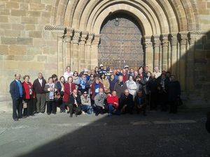 La hermandad de Santa Águeda de Málaga del Fresno visita Tarazona