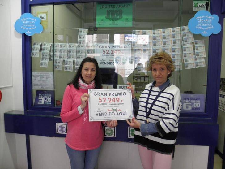 Uno de los tres premiados de España en la Bonoloto este sábado ha sido sellado en Guadalajara