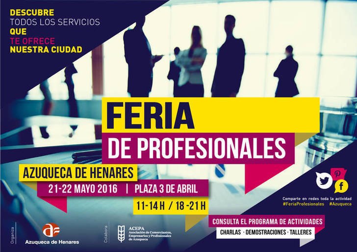 La Feria de Profesionales de Azuqueca promocionará la actividad de 21 negocios este fin de semana