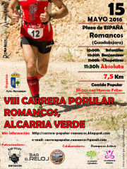 El próximo domingo se celebra la VIII Carrera Popular Romancos, Alcarria Verde