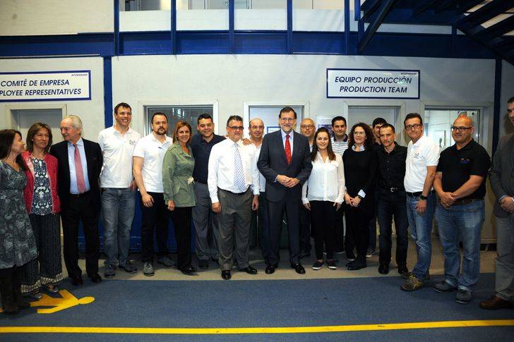 Cospedal muestra a Rajoy el potencial de las empresas del Corredor del Henares para crear empleo