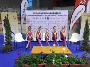 Salto de calidad del Club Rítmica Infantado en el Nacional Base de Gijón