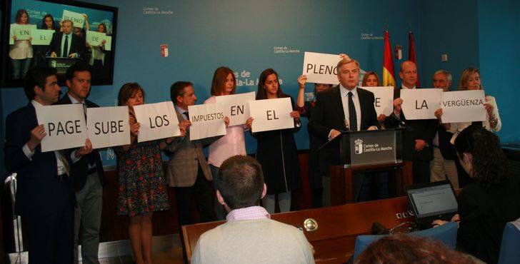 Cañizares: Page sube los impuestos en el Pleno de la vergüenza