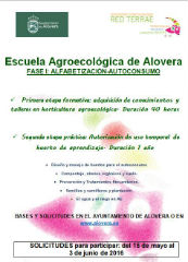 Nueva convocatoria de la escuela agroecológica de Alovera