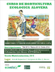 Curso básico de iniciación a la horticultura ecológica en Alovera