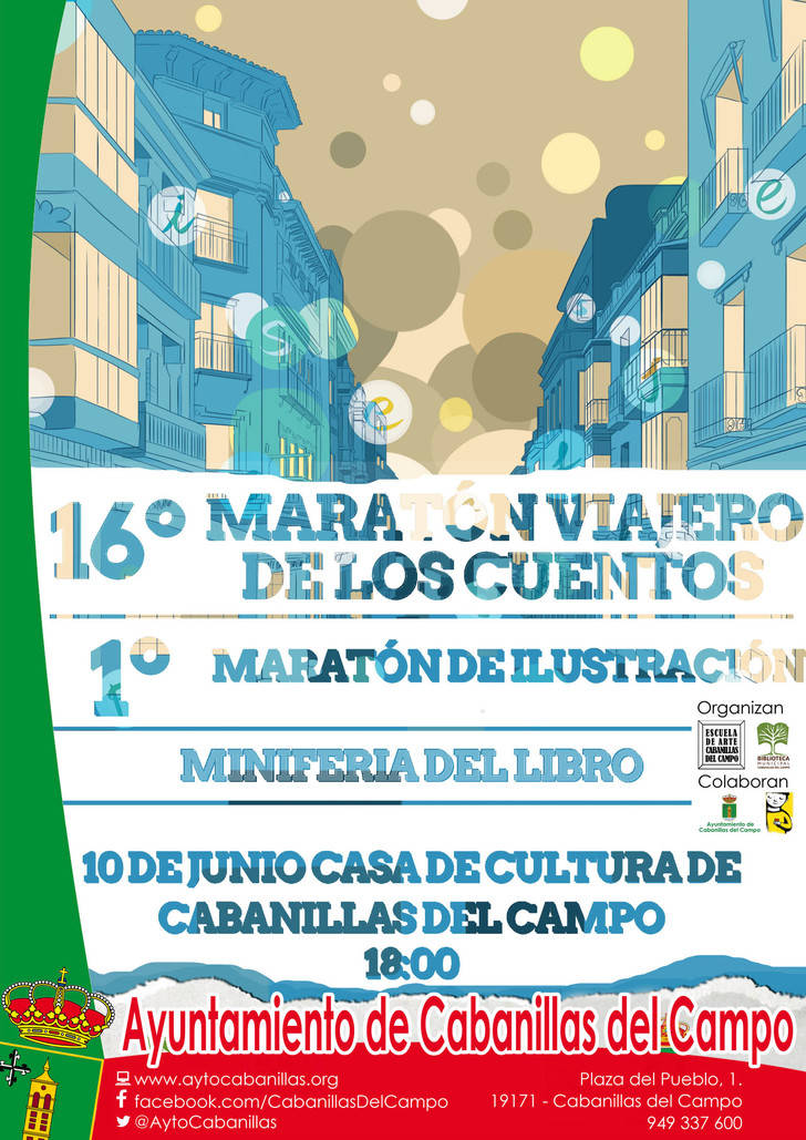Cabanillas acogerá por 16º año el Maratón Viajero, esta vez con Maratón de Ilustración y Feria del Libro
