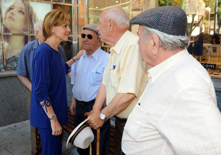 Cospedal: Con el Partido Popular, las pensiones no se tocan