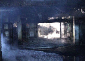 Incendio en una fábrica de vidrio de Azuqueca de Henares