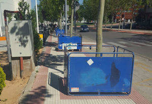 En marcha las obras de nivelado de alcorques en dos importantes vías de Guadalajara