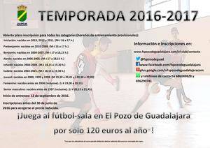 Comienza la temporada 2016-2017 para el FS Pozo de Guadalajara