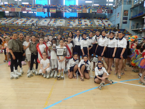 La escuela municipal de patinaje de Alovera cuaja una estupenda actuación el el Campeonato School KRF