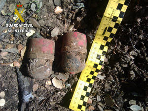 Desactivadas dos granadas de la Guerra Civil en Trijueque 