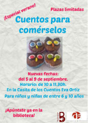 La Biblioteca de Azuqueca convoca una nueva sesión de 'Cuentos para comérselos' en septiembre