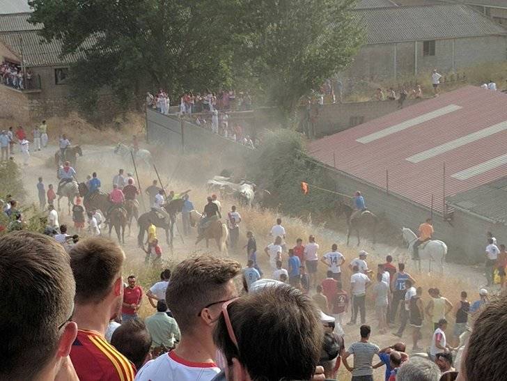 Dos heridos por asta de toro y decenas personas atendidas en el tradicional encierro de Brihuega