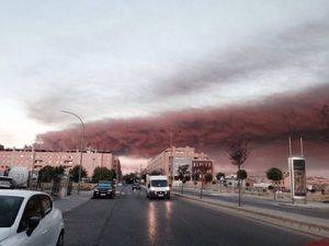 La calidad del aire cerca del fuego de Chiloeches es 
