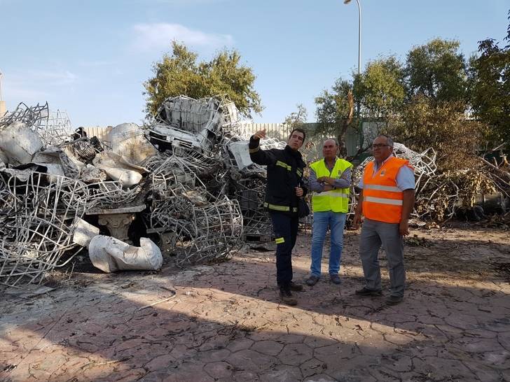 Latre resalta el trabajo del Consorcio de Bomberos de la Diputación y confía en que pronto finalicen sus trabajos