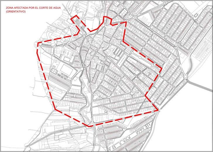 Atención : Corte de agua programado para el lunes 29 de agosto en el centro urbano de Cabanillas del Campo
