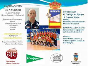 Conferencia del seleccionador nacional de voleibol, Fernando Mu&#241;oz
