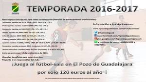 Arranca la segunda fase de captación de jugadores para la 2016-2017 en El Pozo de Guadalajara