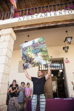 Reflejos en el río Tajo, del albaceteño Eduardo Monteagudo, se alza con el Primer Premio del Concurso de Pintura Rápida de Trillo