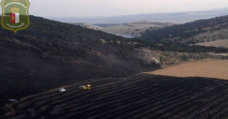 Controlado el incendio de Uceda que ha arrasado unas 300 hectáreas