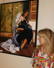 Mari Luz Vindel expone hasta finales de septiembre en la Biblioteca Pública de Guadalajara