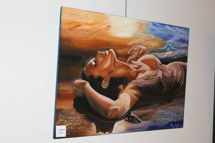 Mari Luz Vindel expone hasta finales de septiembre en la Biblioteca Pública de Guadalajara