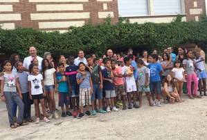 La Finca de Alovera de la Diputación acoge la fiesta de despedida a los niños saharauis