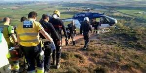 Herido un joven cuando despegaba con un parapente en Alarilla