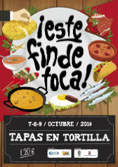 Vuelve este finde tocacon tapas en tortilla, del viernes 7 al domingo 9 de octubre