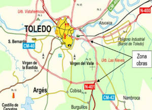 Cortes de tráfico en horario nocturno en la autovía A-42 entre los kilómetros 73,0 y 77,5, sentido Madrid