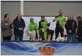 La lluvia y el barro fueron los protagonistas del canicross solidario de Yebes-Valdeluz