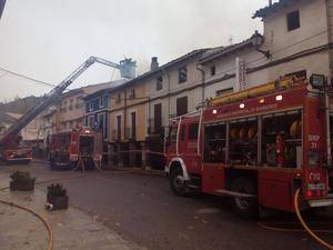 Evacuada una mujer tras producirse un incendio en Tendilla