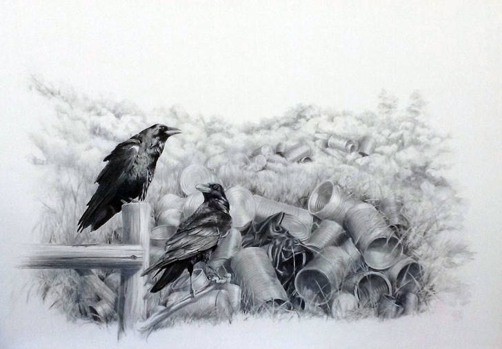 Oro López Hecho, ganadora del premio de dibujo 