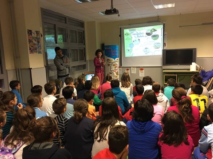 Más de 1.500 alumnos de Primaria han visitado en octubre la exposición MAS conectados a Beleña